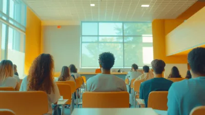 studenci na auli podczas lektoratu