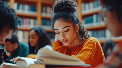 Grupa zaangażowanych studentów podczas spotkania w nowoczesnej przestrzeni uniwersyteckiej, reprezentująca przyszłych liderów i świadomych konsumentów